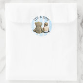 Het is een Boy, Baby en Teddy Bear Sticker (Tas)