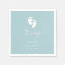 Het is een Boy Baby Feet Blue Boy Baby shower