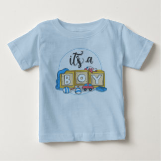 Het is een Boy Baby Fine Jersey T-shirt