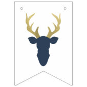 Het is een Boy Baby shower Banner, Deer Vlaggetjes (Eerste vlag)