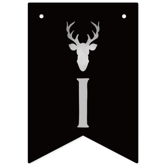 Het is een Boy Baby shower Banner, Deer Vlaggetjes (Tweede vlag)