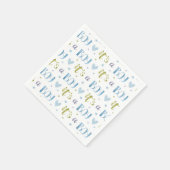 Het is een Boy Baby shower Blue Servet (Hoek)