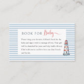 Het is een Boy Baby shower Books voor Baby Informatiekaartje (Voorkant)