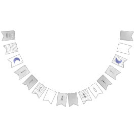 Het is een Boy Baby shower Flag Banner Moon & Star