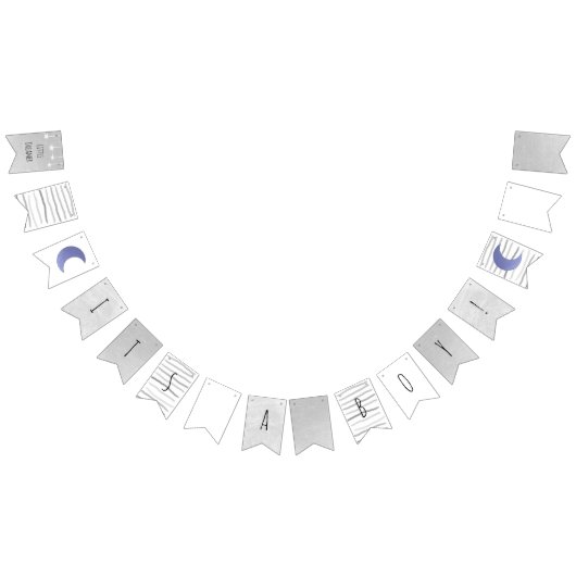 Het is een Boy Baby shower Flag Banner Moon & Star (Alle)