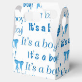 Het is een Boy Baby shower geschenkdoos Bedankdoosjes (Geopend)