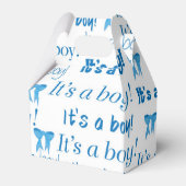 Het is een Boy Baby shower geschenkdoos Bedankdoosjes (Voorkant Zijde)