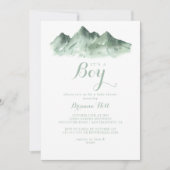 Het is een Boy Baby shower Green Mountain Country Kaart (Voorkant)