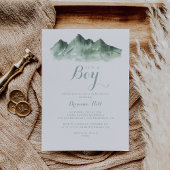 Het is een Boy Baby shower Green Mountain Country Kaart