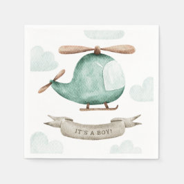 Het is een Boy Baby shower | helikopterpiloot Servet