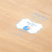 Het is een Boy Baby shower Invitation Kaart 3 Acryl Uitnodigingen (Laagn)