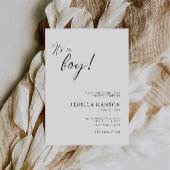 Het is een Boy Baby shower Invitation Sjabloon Kaart