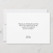 Het is een Boy Baby shower pompoen Bedankkaart (Achterkant)