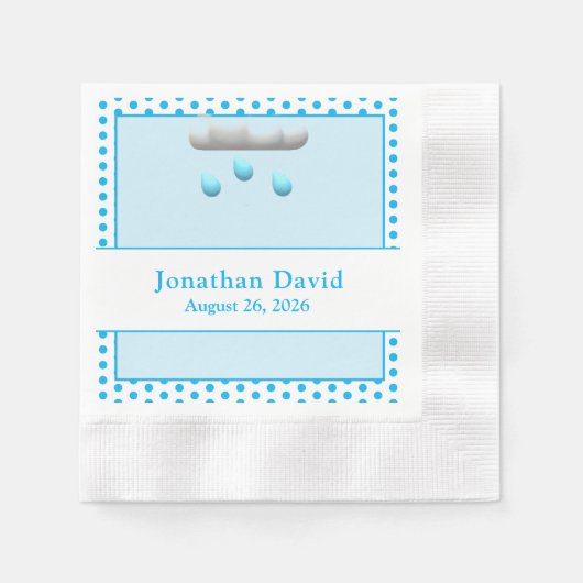 Het is een Boy Baby shower Servet (Voorkant)