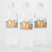 Het is een Boy Baby shower Woodland Creatures Waterfles Etiket (Flessen)