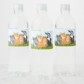 Het is een Boy Baby shower Woodland Creatures Waterfles Etiket (Flessen)