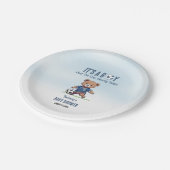 Het is een Boy Bearly Wait Soccer Player Baby show Papieren Bordje (Gekanteld)