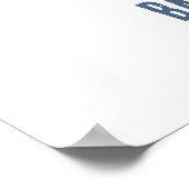 Het is een Boy Bearly Wait Soccer Player Baby show Poster (Hoek)