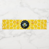 Het is een Boy Bee Baby shower Waterfles Labels Etiket (Enkel label)