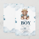 HET IS EEN BOY BEER BABY SHOWER BEDANKKAART (Voorkant / Achterkant)