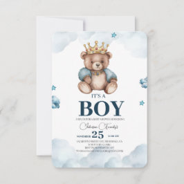 HET IS EEN BOY BEER BABY SHOWER BEDANKKAART