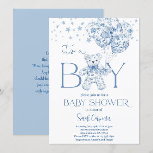 Het is een Boy Beer Baby shower Boy Invitation Kaart