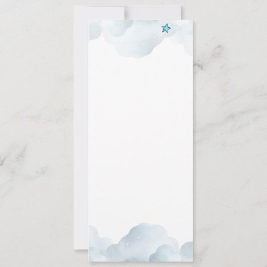 HET IS EEN BOY BEER BABY SHOWER KAART (Achterkant)