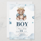 HET IS EEN BOY BEER BABY SHOWER KAART (Voorkant)
