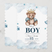 HET IS EEN BOY BEER BABY SHOWER KAART (Voorkant / Achterkant)