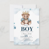 HET IS EEN BOY BEER BABY SHOWER RSVP KAARTJE (Voorkant)
