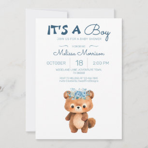 Het is een Boy Beer Boy Baby shower Kaart
