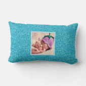 Het is een Boy Blue Baby shower gepersonaliseerd Kussen (Achterkant)