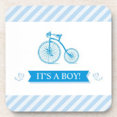 Het is een Boy Blue Baby shower Onderzetters (set  (Voorkant)