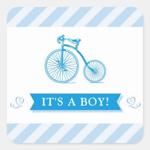 Het is een Boy Blue Baby shower Stickers