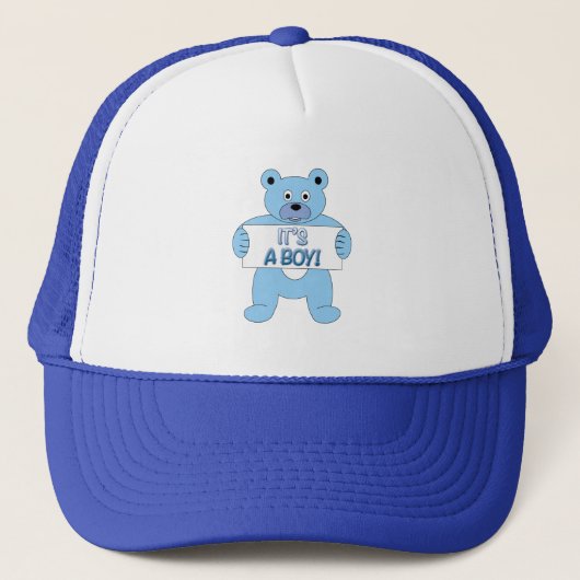 Het is een Boy Blue Beer Trucker Pet (Voorkant)