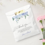 Het is een Boy Blue Hydrangea Botanisch Baby showe Bedankzakje (Gezegeld)