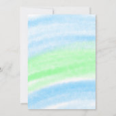 Het is een Boy Blue Hydrangea Botanisch Baby showe Kaart (Achterkant)