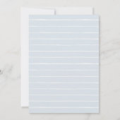 Het is een Boy Blue Jean Denim Baby shower Kaart (Achterkant)