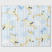 Het is een 'boy blue storenthema' cadeaupapier (Vlak)