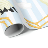 Het is een 'boy blue storenthema' cadeaupapier (Rol Hoek)