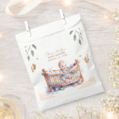 Het is een Boy Boho Bassinet baby shower Bedankzakje (Geknipt)