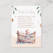 Het is een Boy Boho Bassinet baby shower Informatiekaartje (Voorkant)