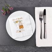 Het is een Boy Boho Football Waterverf Baby shower Servet