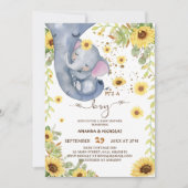 Het is een Boy Boho Green Schattige Baby shower Kaart (Voorkant)
