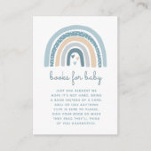 Het is een Boy Boho Regenboog Boeken voor Baby Informatiekaartje (Voorkant)