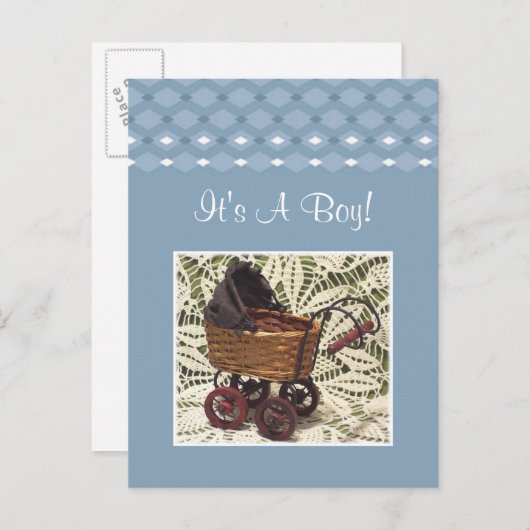 Het is een Boy Briefkaart (Voorkant / Achterkant)