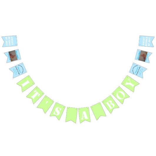 Het is een Boy Bunting Banner (Alle)