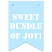 Het is een Boy Bunting Banner (Eerste vlag)