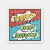Het is een Boy Comic Book Superhero-Baby shower Servet (Voorkant)
