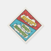 Het is een Boy Comic Book Superhero-Baby shower Servet (Hoek)